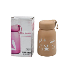Cute water bottle for kids - 330 ml Cute Bunny Water Bottle | Cute Rabit Print Water Bottle for Boys and Girls | Kids Return Gift | Water Bottle Sipper | Insulated Water Bottle (MOQ : - 100 Pc) - Justgrabit Inc.
