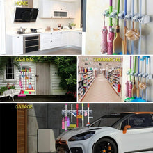 5 - Layer Multipurpose Wall Mounted Organizer Mop And Broom Holder - justgrabit.in | Just Grab It