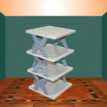 Foldable Shoe Rack (1 Pc, 4 Layers): Space - Saving, Entryway Storage - justgrabit.in | Just Grab It