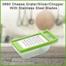 Cheese Grater / Slicer / Chopper With Stainless Steel Blades - Justgrabit Inc.