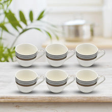 Ceramic Tea / cups and Saucer / Rakabi Set of 12 Pcs - Justgrabit Inc.