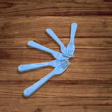 Reusable Premium Heavy Weight Plastic Forks, Party Supplies, One Size, plastic 5pc Serving Fork Set for kitchen, Travel, Home (5pc) - justgrabit.in | Just Grab It