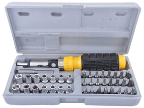Socket and Screwdriver Tool Kit Accessories (41 pcs) - justgrabit.in | Just Grab It