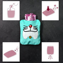 Doremon Cartoon Small Hot Water Bag with Cover for Pain Relief - Justgrabit Inc.