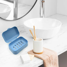 Soap Dish with Drain Soap Holder, Soap Saver Easy Cleaning, Soap Tray for Shower Bathroom Kitchen ,Sabudani (1 Pc) - justgrabit.in | Just Grab It