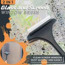 2 - in - 1 Mesh Cleaning Brush & Wiper with Extended Handle – Window Cleaner (1 Pc) - justgrabit.in | Just Grab It