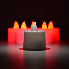 Red LED Tealights Smokeless Flameless Candles for Home Decor, Diwali (24 Pcs) - justgrabit.in | Just Grab It