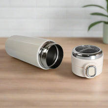 Smart Vacuum Insulated Water Bottle with LED Temperature Display, Cold & Hot | Leak Proof | Office Bottle | Gym | Home | Kitchen | Hiking | Trekking | Travel Bottle  (Mix Color & Design / 420 ML) - justgrabit.in | Just Grab It