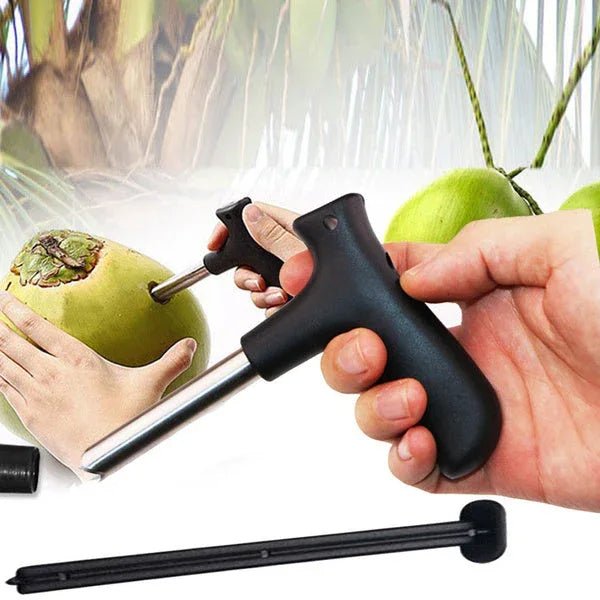 Premium Coconut Opener Tool / Driller with Comfortable Grip - Justgrabit Inc.