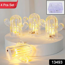 Cute Cactus LED Night Light (Cactus / 4 Pcs Set) - justgrabit.in | Just Grab It