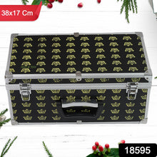 Wooden & Aluminium Portable Suitcase Travel Tool Box (38×17×18 Cm / 1 Pc) - justgrabit.in | Just Grab It