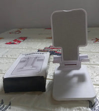 Foldable Mobile Stand with Angle Adjustable Desktop Table Mobile Holder - Justgrabit Inc.