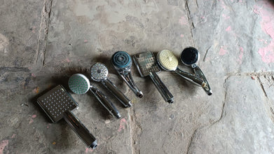 Plastic High Pressure Handheld Shower Head (1 Pc / Mix Design & Size) - justgrabit.in | Just Grab It