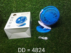 Mini USB Clip Fan widely used in summers for cool down rooms and body purposes.(Battery Not Include) - Justgrabit Inc.