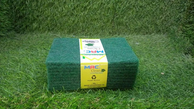 Scrub Sponge Cleaning Pads Aqua Green 10PCS - Justgrabit Inc.