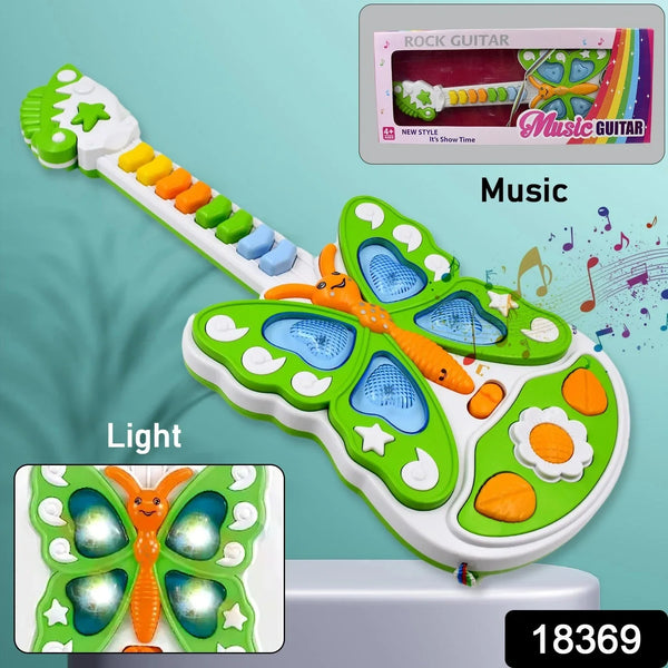 Butterfly Guitar Toy with Light and Music Toy (1 Pc / Battery not included) - justgrabit.in | Just Grab It