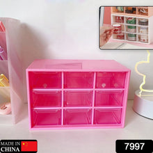 Storage Box 9 Grids Multi - purpose Durable Desktop Drawer Organizer for Pencils Storage Holder Hanging Hole Design for Small Items - justgrabit.in | Just Grab It