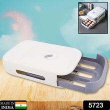 Egg Storage Box Plastic Egg Drawer Fridge Egg Organizer Egg Keeper Refrigerator Egg Drawer Plastic Egg Carton Covered Egg Holder Pantry Egg Bin Household Egg Tray (1 Pc) - Justgrabit Inc.