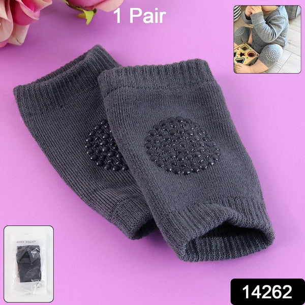 Dark Grey Toddler Wool Knit Leg Warmer (Knee Guard) - justgrabit.in | Just Grab It
