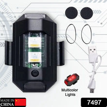 Mini LED Strobe Lights, Waterproof Lights, Lightweight RGB LED Lights Drone Strobe Lights Veicle Anti - Collision Strobe Light Bike Motocycle Lights USB Recharge Multi - colors - Justgrabit Inc.
