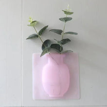 Wall Hanging Silicone Flower Pot Sticker Plant Rack for Decoration (MultiColour) - Justgrabit Inc.