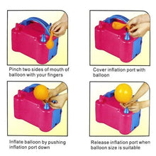 Portable Dual Nozzle Electric Balloon Blower Pump Inflator - Justgrabit Inc.