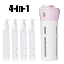 4 in 1 Travel Dispenser Bottle Set Travel Refillable Cosmetic Containers Set - Justgrabit Inc.