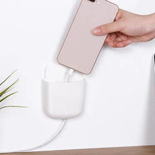 Wall Mounted Storage Case with Mobile Phone Charging Port Plug Holder - Pack of 4 Pcs - Justgrabit Inc.