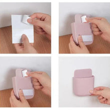Wall Mounted Storage Case with Mobile Phone Charging Port Plug Holder - Pack of 4 Pcs - Justgrabit Inc.