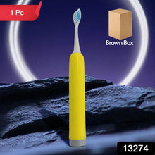 Adult Waterproof Electric Toothbrush 1 Head Battery Operated Toothbrush (1 Pc / Battery Not Included / Mix Color) - justgrabit.in | Just Grab It