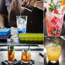 Silicone Ice Cube Trays 24 Cavity Per Ice Tray [Multicolour] - Justgrabit Inc.