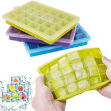 Silicone Ice Cube Trays 24 Cavity Per Ice Tray [Multicolour] - Justgrabit Inc.
