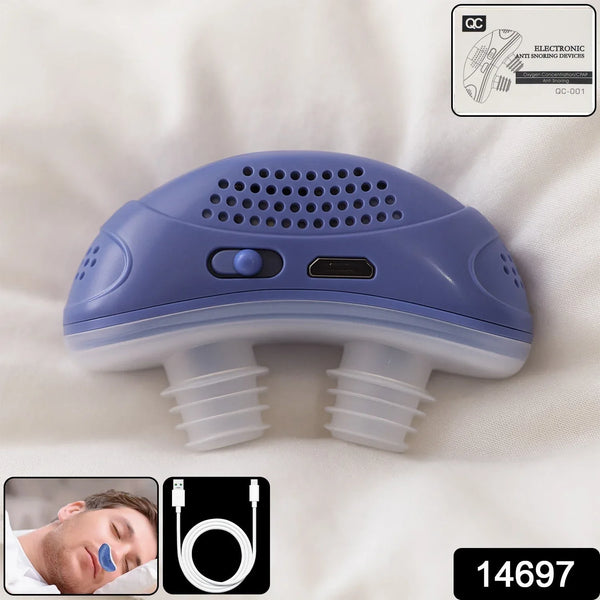 Rechargeable Electronic Anti - Snoring Device with Air Purifier Function (1 Pc) - justgrabit.in | Just Grab It