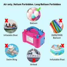 Portable Dual Nozzle Electric Balloon Blower Pump Inflator - Justgrabit Inc.