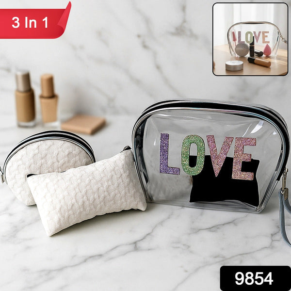 3 - in - 1 Premium Makeup Bag Set - justgrabit.in | Just Grab It