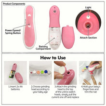Electric Baby Nail Trimmer with Grinding Heads for Newborn Infant and Toddler - Justgrabit Inc.