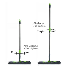 Multipurpose Wet and Dry Cleaning Microfiber Flat MOP Floor Cleaning Mop with , 360 Degree Rotating Head and Telescopic Handle Steel Rod Long Handle Dry Mops, Standard (1 Piece, Multi - Colour) - Justgrabit Inc.