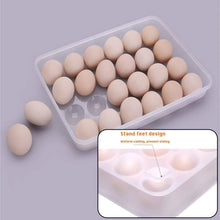 24 Grids Plastic Egg Box Container Holder Tray for Fridge with Lid for 2 Dozen Egg Tray - Justgrabit Inc.