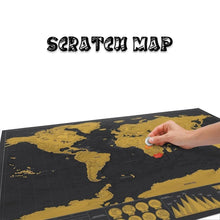 Scratch Off Map Interactive Vacation Poster World Travel Maps - Justgrabit Inc.