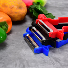 3pc Durable Blade Vegetable Peelers with Ergonomic Handles - justgrabit.in | Just Grab It
