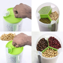 3 in 1 Transparent Air Tight Storage Dispenser Container (With Color Box) - Justgrabit Inc.