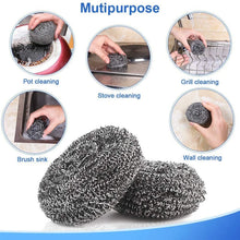 Stainless Steel Scrubber / Scourer (pack of 6pc) - Justgrabit Inc.