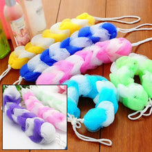 Hanging Small Loofah Sponge Poufs – Body Scrubbers for Bath & Shower (Pack of 6) - Justgrabit Inc.
