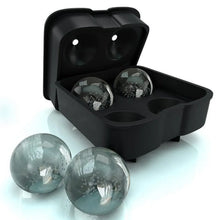 Ice Trays for Freezer Whiskey Ice Cube Plastic Ball Maker Mold Sphere Mould 4 Holes New Ice Balls Party Brick Round Tray Bar Tool ice for Whiskey - Justgrabit Inc.