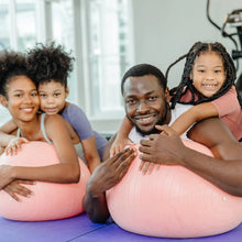 Anti Burst 65 cm Exercise Ball with Inflation Pump, Non - Slip Gym Ball, for Yoga (1 Pc / Mix Design & Color) - Justgrabit Inc.