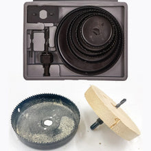 8 - Piece Set Carbon Arbored Adjustable Hole Saw Set Round Circular (64 mm, 76mm1 89mm, 102mm & 127mm) - Justgrabit Inc.