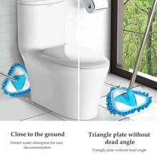 Stainless Steel Road Adjustable Triangle Mop Used for Cleaning Dusty and Wet Floor Surfaces and Tiles. - Justgrabit Inc.