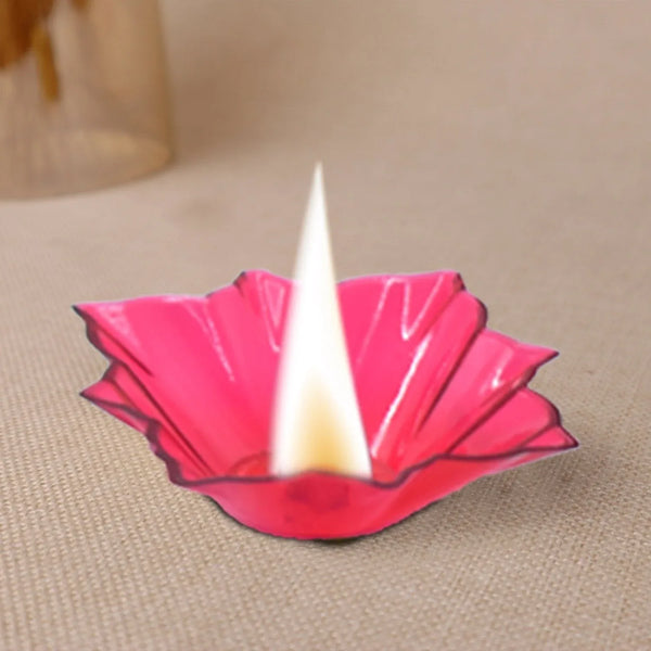 Plastic Candle Cup with Multi Shape Diwali Diya Cup, Diwali (Multicolor) (12 Pcs Set) - justgrabit.in | Just Grab It
