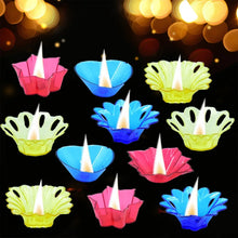 Plastic Candle Cup with Multi Shape Diwali Diya Cup, Diwali (Multicolor) (12 Pcs Set) - justgrabit.in | Just Grab It