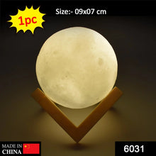 3D Moon Lamp with Color Changing Sensor Touch & Crystal Ball Stand - Justgrabit Inc.